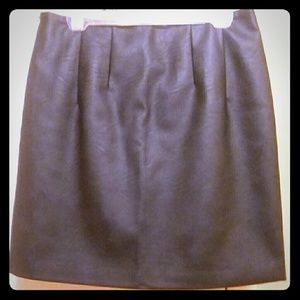 Topshop Tall black faux leather mini-skirt